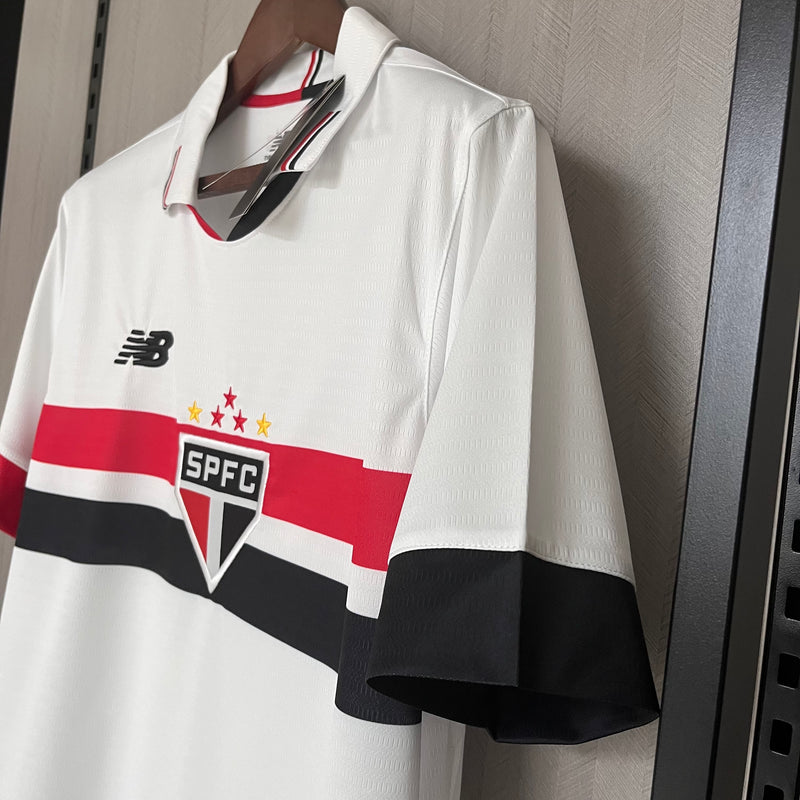 Camisa São Paulo Home 2024/25  Versão Torcedor Masculina - Lançamento