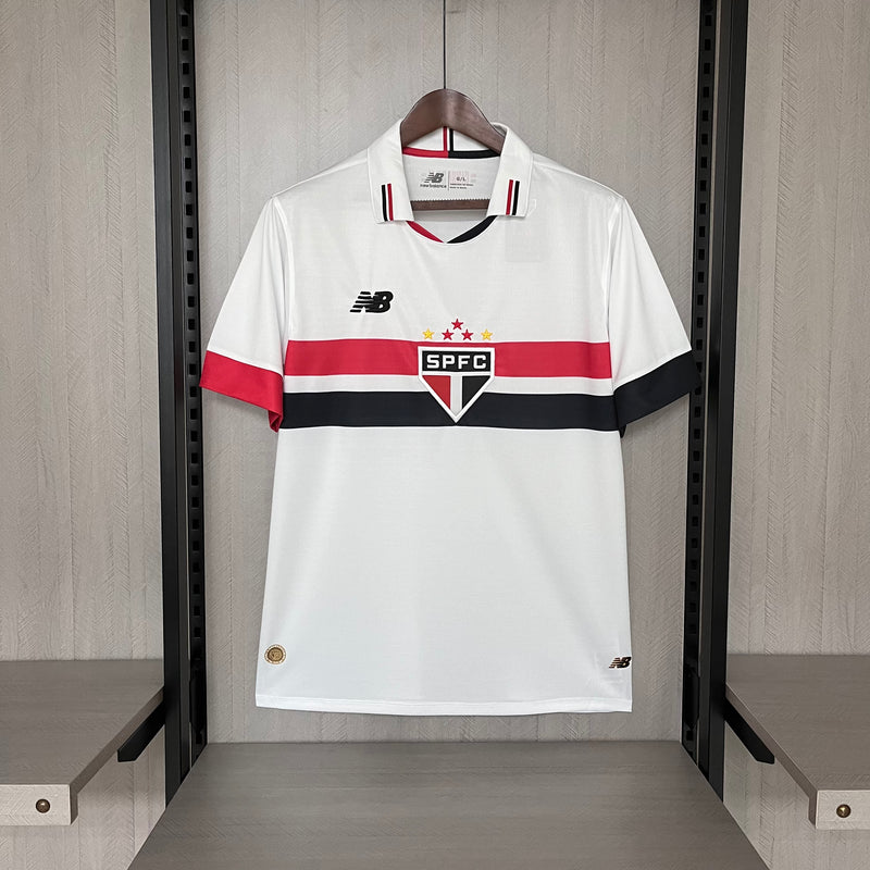 Camisa São Paulo Home 2024/25  Versão Torcedor Masculina - Lançamento