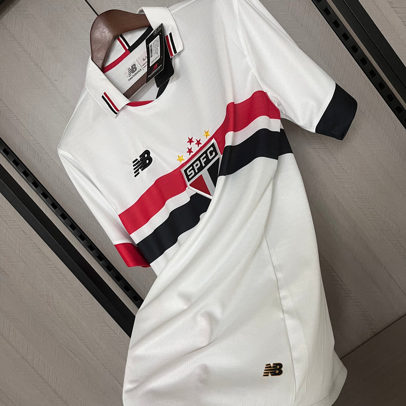 Camisa São Paulo Home 2024/25  Versão Torcedor Masculina - Lançamento