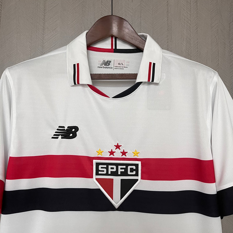 Camisa São Paulo Home 2024/25  Versão Torcedor Masculina - Lançamento