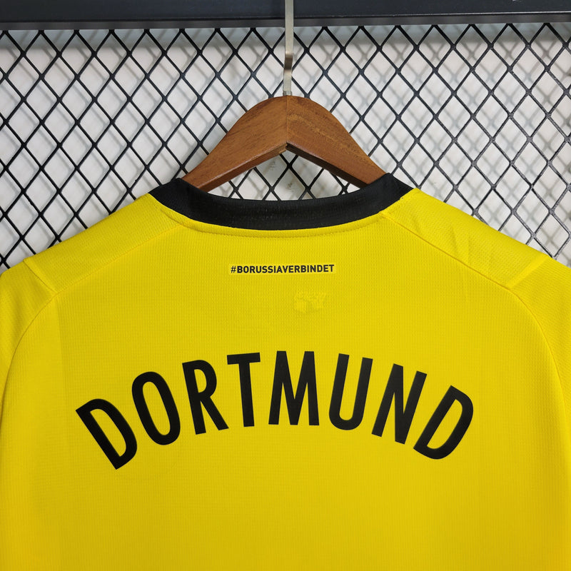 Camisa Borussia Dortmund Home 23/24 - Puma Torcedor Masculina - Lançamento