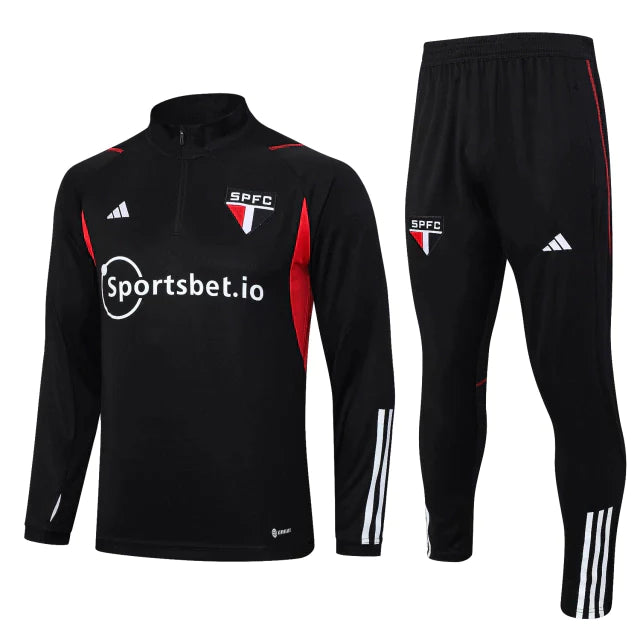 Conjunto de Treino São Paulo 2023 Preto