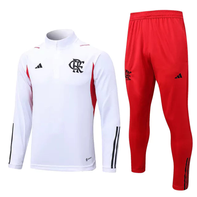 Conjunto de Treino do Flamengo 23/24 Branco